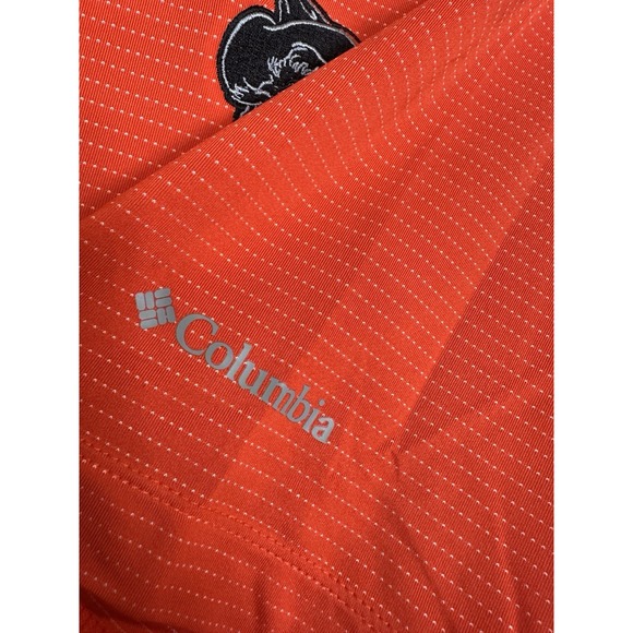 Oklahoma State Cowboys OSU Orange Columbia Golf Performance Polo Shirt Sz XL GUC - Picture 4 of 8